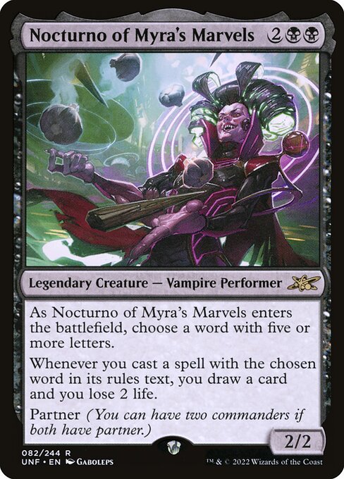 Nocturno of Myra's Marvels - Unfinity - 82