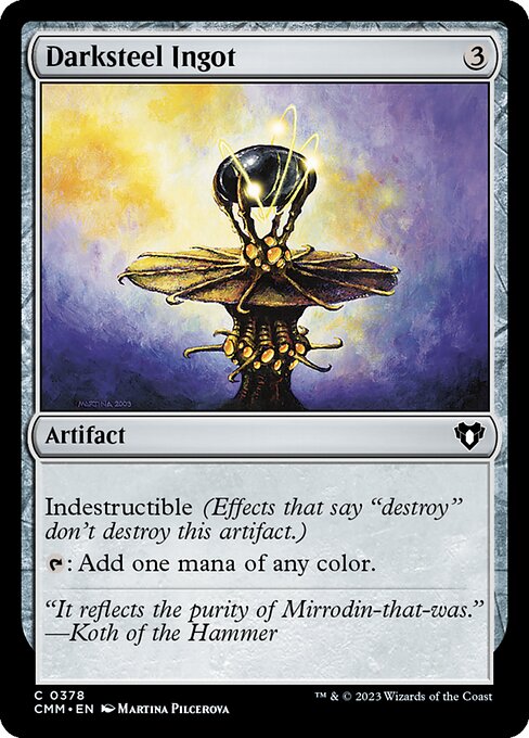 Darksteel Ingot - Commander Masters - 378