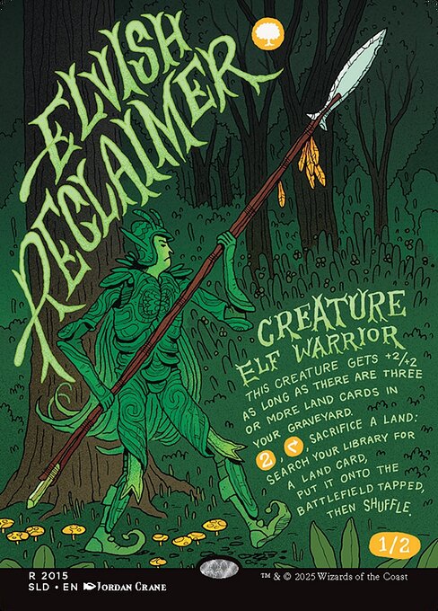 Elvish Reclaimer - Secret Lair Drop - 2015