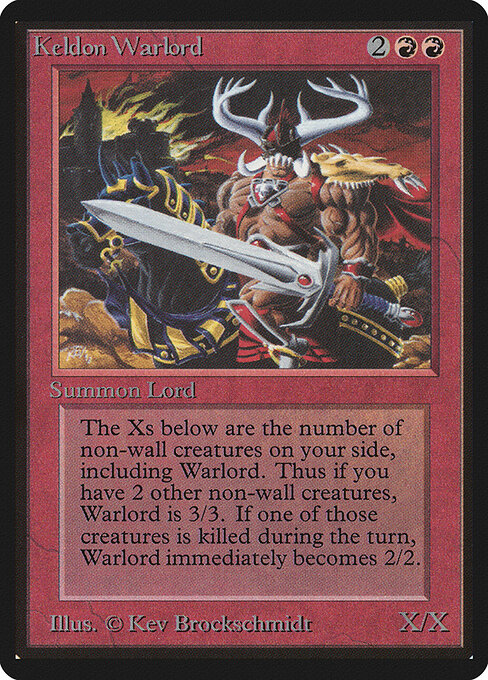 Keldon Warlord - Limited Edition Beta - 161