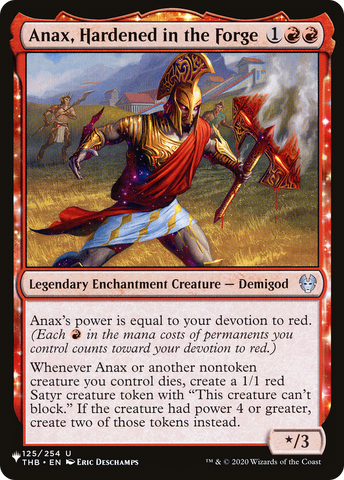 Anax, Hardened in the Forge [The List Reprints]