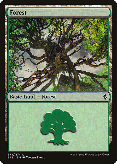 Forest - Battle for Zendikar - 273a