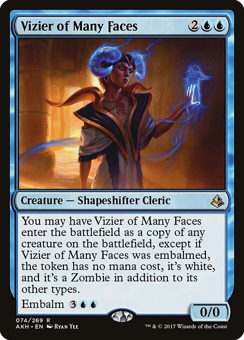 Vizier of Many Faces - Amonkhet - 74