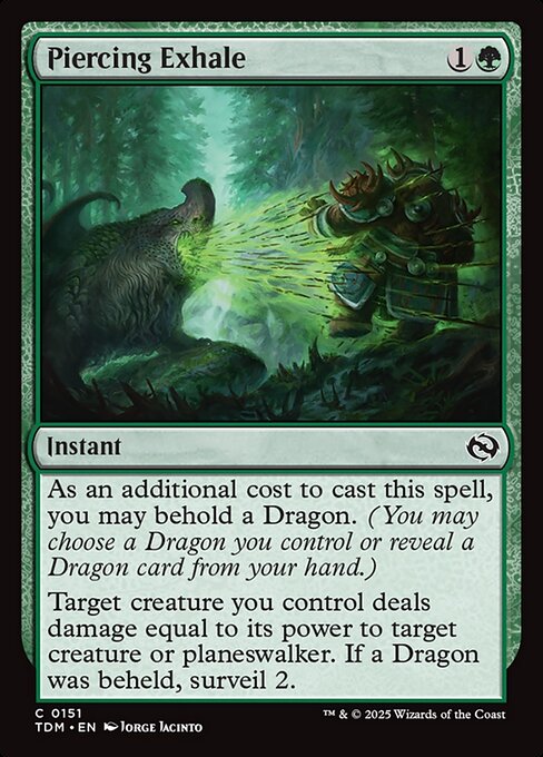 Piercing Exhale - Tarkir: Dragonstorm - 151