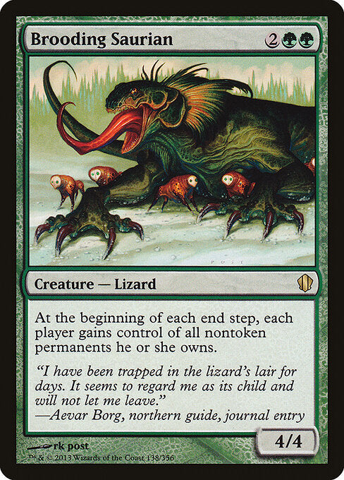 Brooding Saurian - Commander 2013 - 138