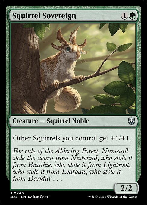 Squirrel Sovereign - Bloomburrow Commander - 240