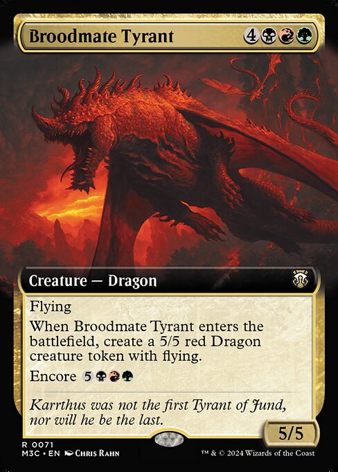 Broodmate Tyrant - Modern Horizons 3 Commander - 71