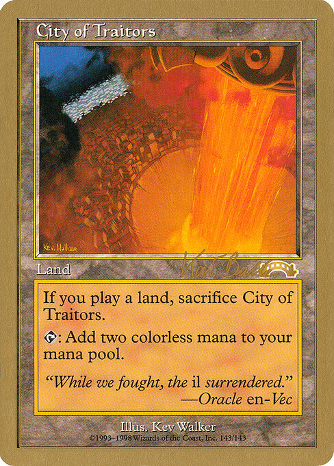 City of Traitors - World Championship Decks 1999 - kb143a