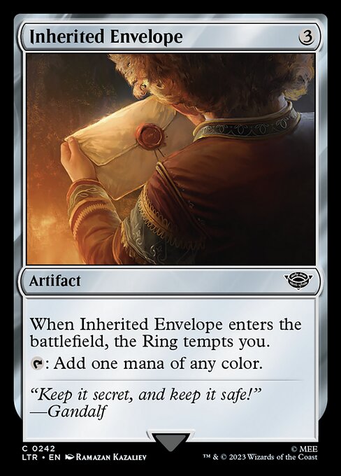 Inherited Envelope - The Lord of the Rings: Tales of Middle-earth - 242