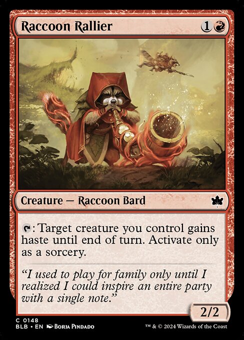 Raccoon Rallier - Bloomburrow - 148