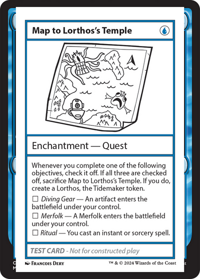 Map to Lorthos's Temple [Mystery Booster 2 Playtest Cards]