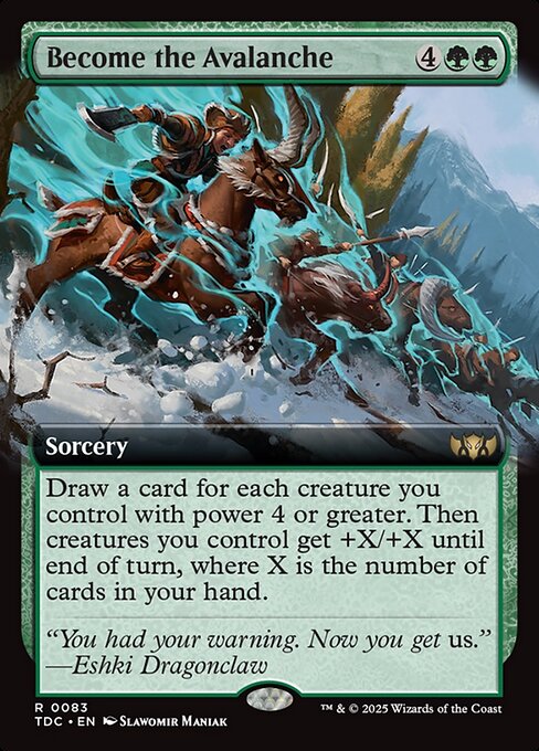 Become the Avalanche - Tarkir: Dragonstorm Commander - 83