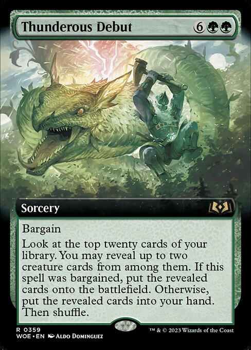 Thunderous Debut - Wilds of Eldraine - 359