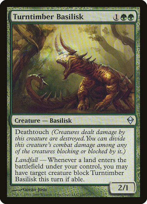Turntimber Basilisk - Zendikar - 190