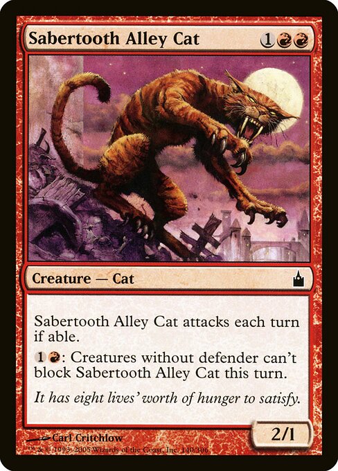Sabertooth Alley Cat - Ravnica: City of Guilds - 140