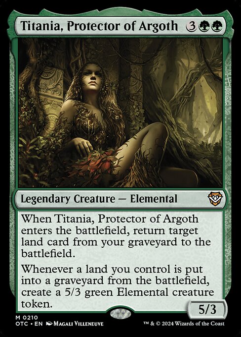 Titania, Protector of Argoth - Outlaws of Thunder Junction Commander - 210