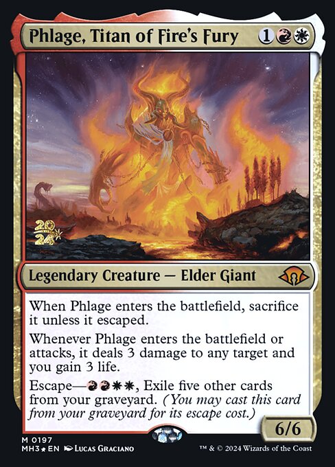 Phlage, Titan of Fire's Fury - Modern Horizons 3 Promos - 197s