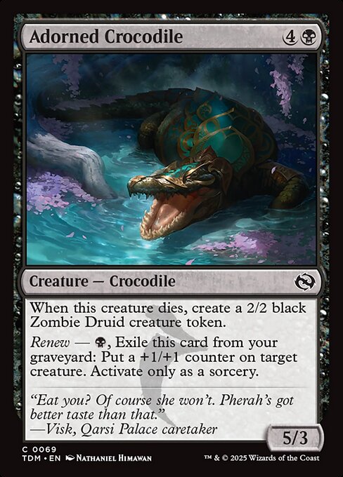 Adorned Crocodile - Tarkir: Dragonstorm - 69