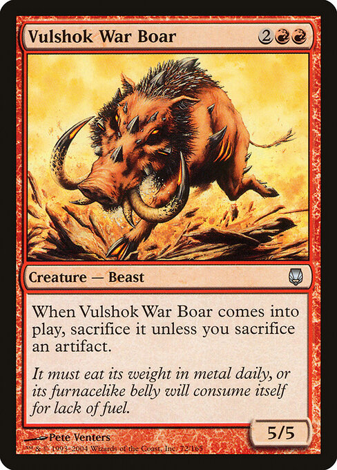 Vulshok War Boar - Darksteel - 72