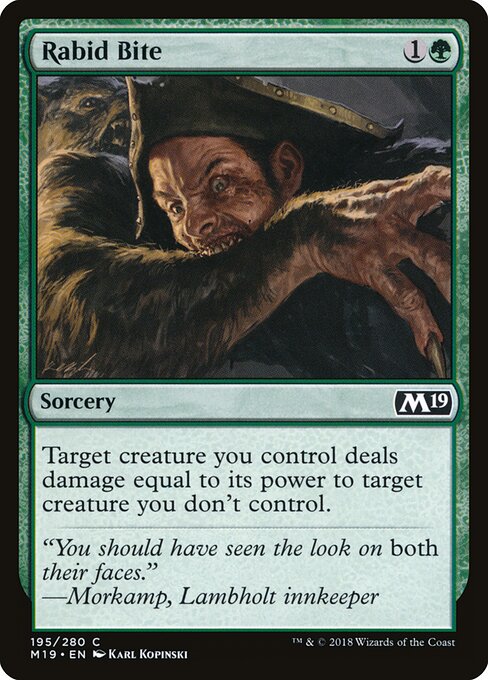Rabid Bite - Core Set 2019 - 195