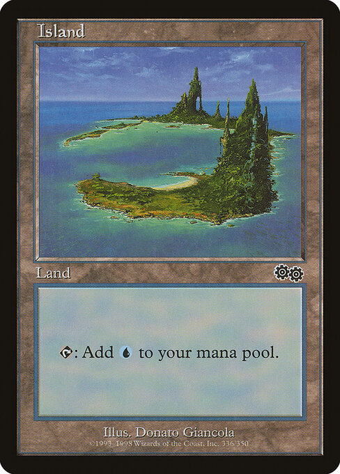 Island - Urza's Saga - 336