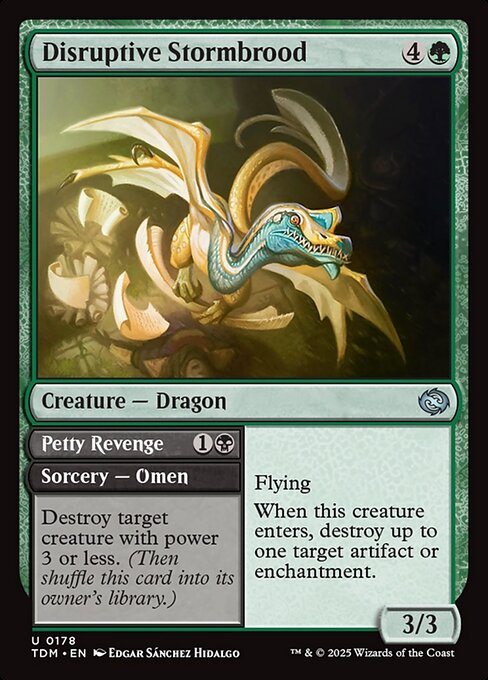 Disruptive Stormbrood // Petty Revenge - Tarkir: Dragonstorm - 178