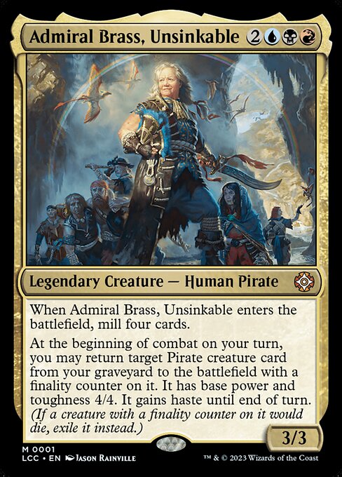 Admiral Brass, Unsinkable - The Lost Caverns of Ixalan Commander - 1