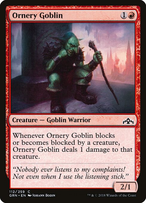 Ornery Goblin - Guilds of Ravnica - 112