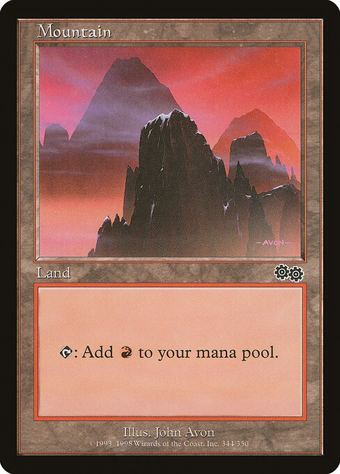 Mountain - Urza's Saga - 344