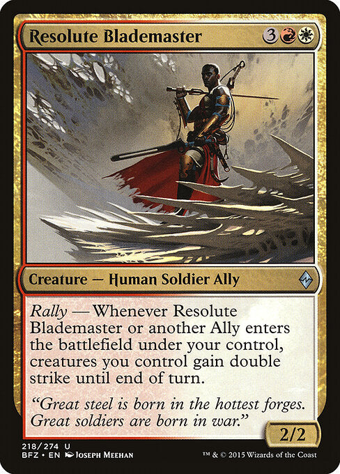 Resolute Blademaster - Battle for Zendikar - 218