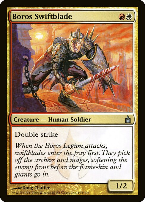 Boros Swiftblade - Ravnica: City of Guilds - 193