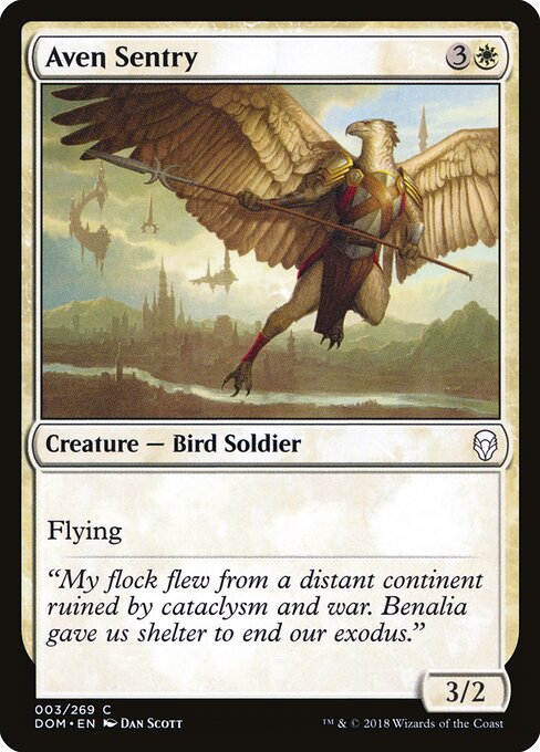 Aven Sentry - Dominaria - 3