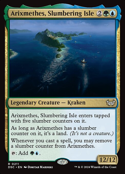 Arixmethes, Slumbering Isle - Duskmourn: House of Horror Commander - 211