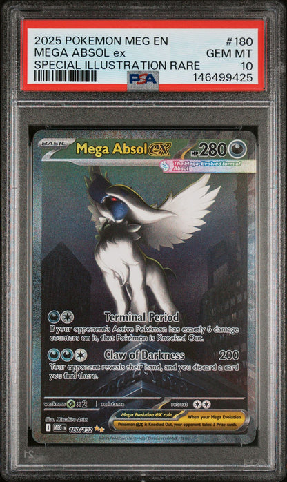 MEGA ABSOL ex SPECIAL ILLUSTRATION RARE 2025 POKEMON MEG EN-MEGA EVOLUTION PSA GEM MT 10