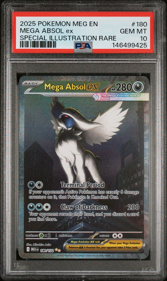 MEGA ABSOL ex SPECIAL ILLUSTRATION RARE 2025 POKEMON MEG EN-MEGA EVOLUTION PSA GEM MT 10