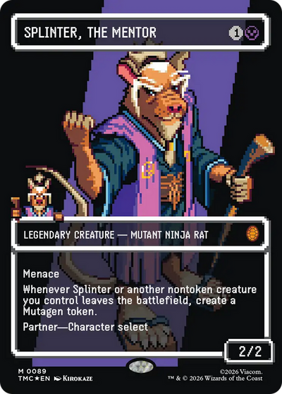 Splinter, the Mentor (0089) (Borderless) [Teenage Mutant Ninja Turtles Commander]