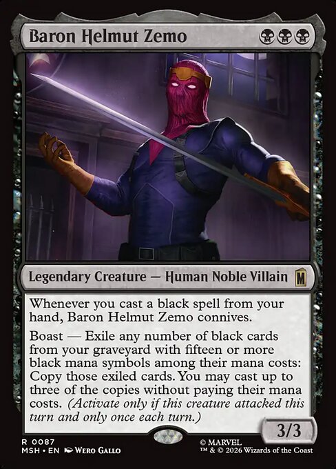 Baron Helmut Zemo - Marvel Super Heroes - 87