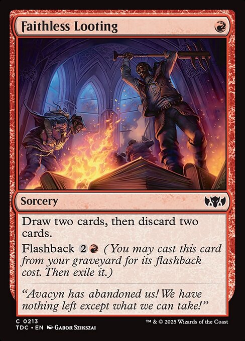 Faithless Looting - Tarkir: Dragonstorm Commander - 213