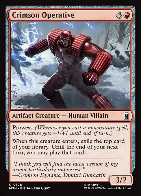 Crimson Operative - Marvel Super Heroes - 126