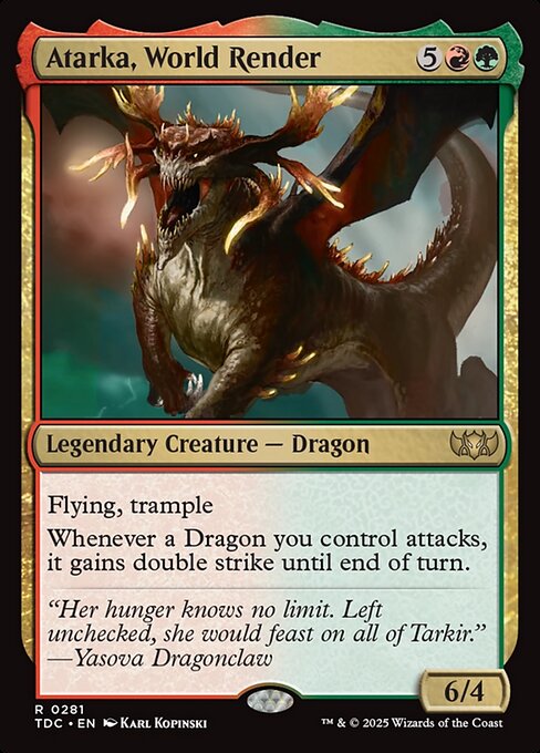 Atarka, World Render - Tarkir: Dragonstorm Commander - 281