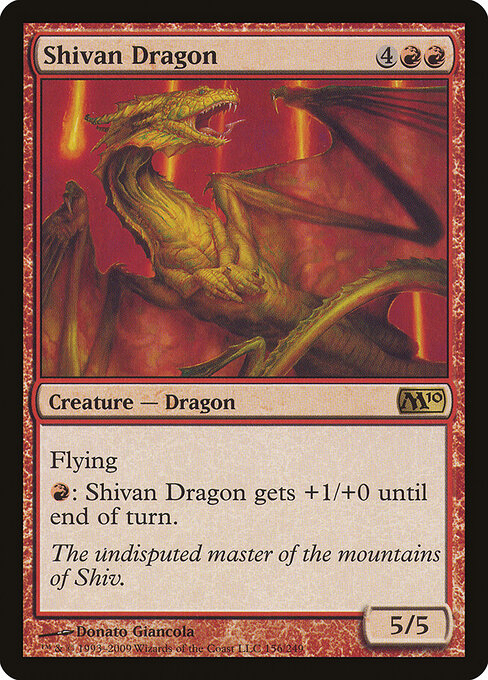Shivan Dragon - Magic 2010 - 156