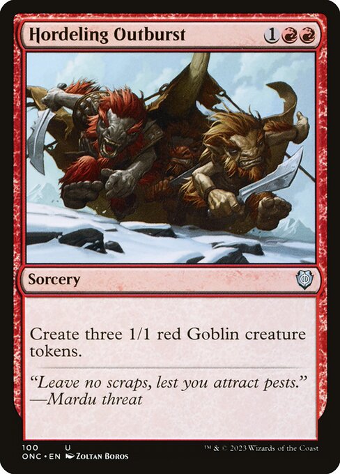 Hordeling Outburst - Phyrexia: All Will Be One Commander - 100
