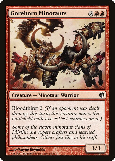 Gorehorn Minotaurs - Duel Decks: Heroes vs. Monsters - 52