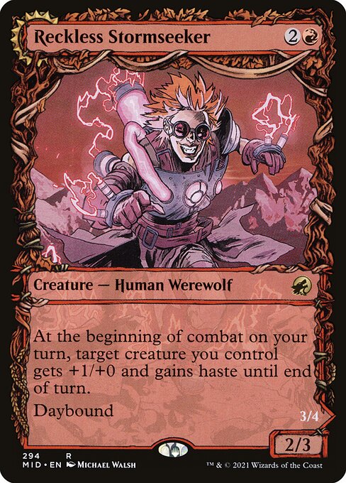 Reckless Stormseeker // Storm-Charged Slasher - Innistrad: Midnight Hunt - 294