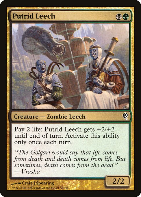 Putrid Leech - Duel Decks: Jace vs. Vraska - 51