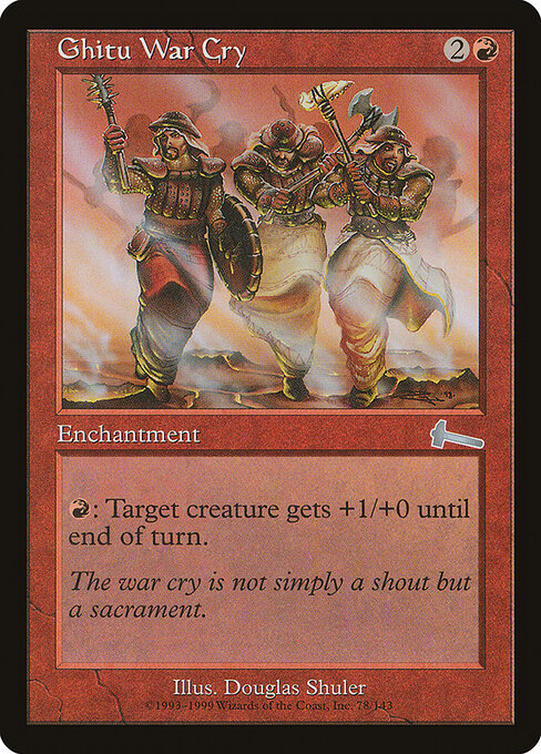 Ghitu War Cry - Urza's Legacy - 78