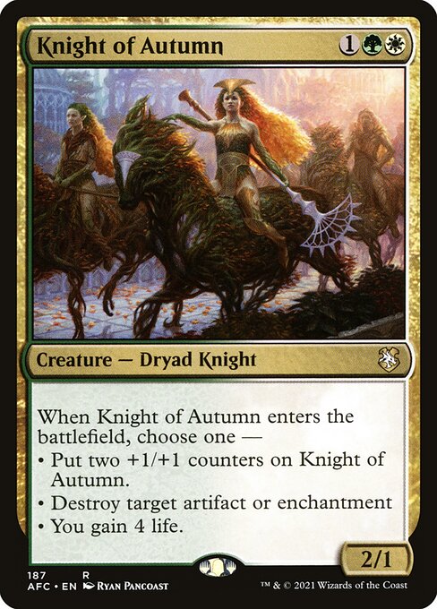 Knight of Autumn - Forgotten Realms Commander - 187