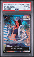 MS. ALL SUNDAY ALTERNATE ART 2026 ONE PIECE OP14-EB04-THE AZURE SEA'S SEVEN PSA GEM MT 10