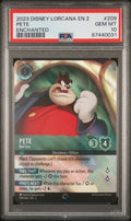 PETE ENCHANTED 2023 DISNEY LORCANA EN 2-RISE OF THE FLOODBORN PSA GEM MT 10
