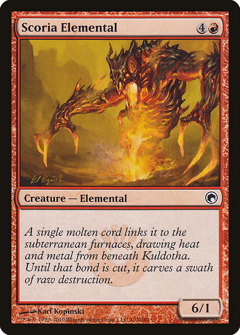 Scoria Elemental - Scars of Mirrodin - 102